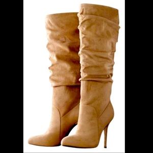 JLO ‘Audrey’ FauxSuede Slouch Boots 6.5